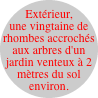 Extrieur, une vingtaine de rhombes
